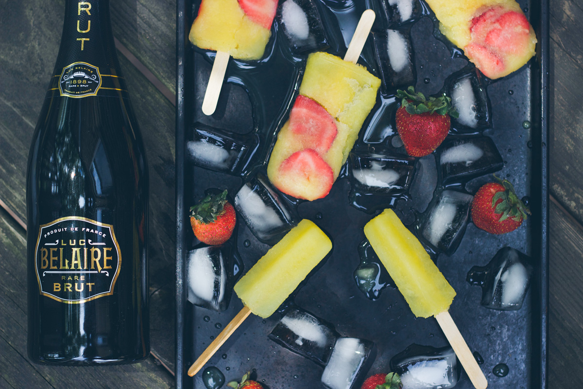 Boozy Champagne Popsicles Lows to Luxe